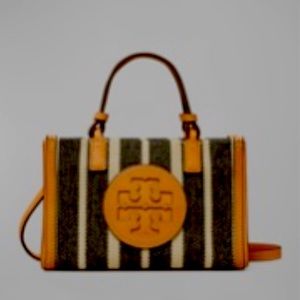 Tory Burch Striped Ella Mini Tote